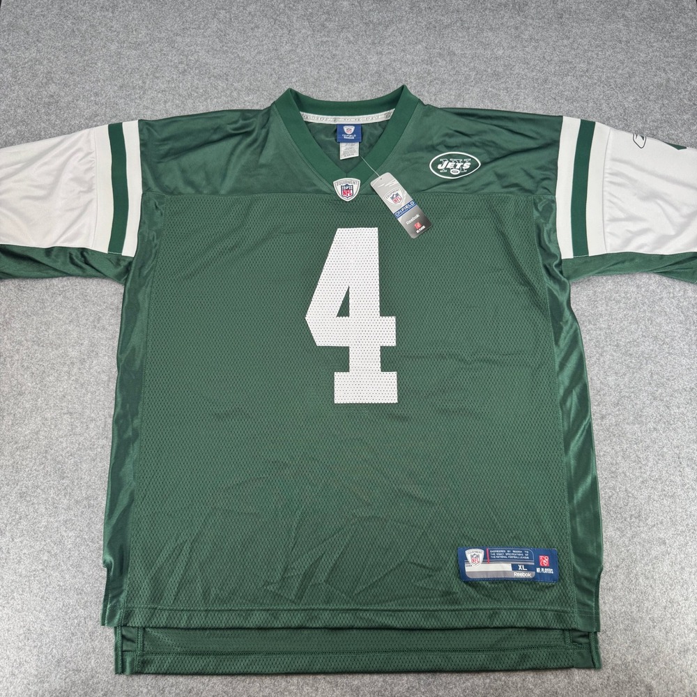 New York Jets Reebok Jersey Mens XL Brett Favre 4 Green NFL Football NWT